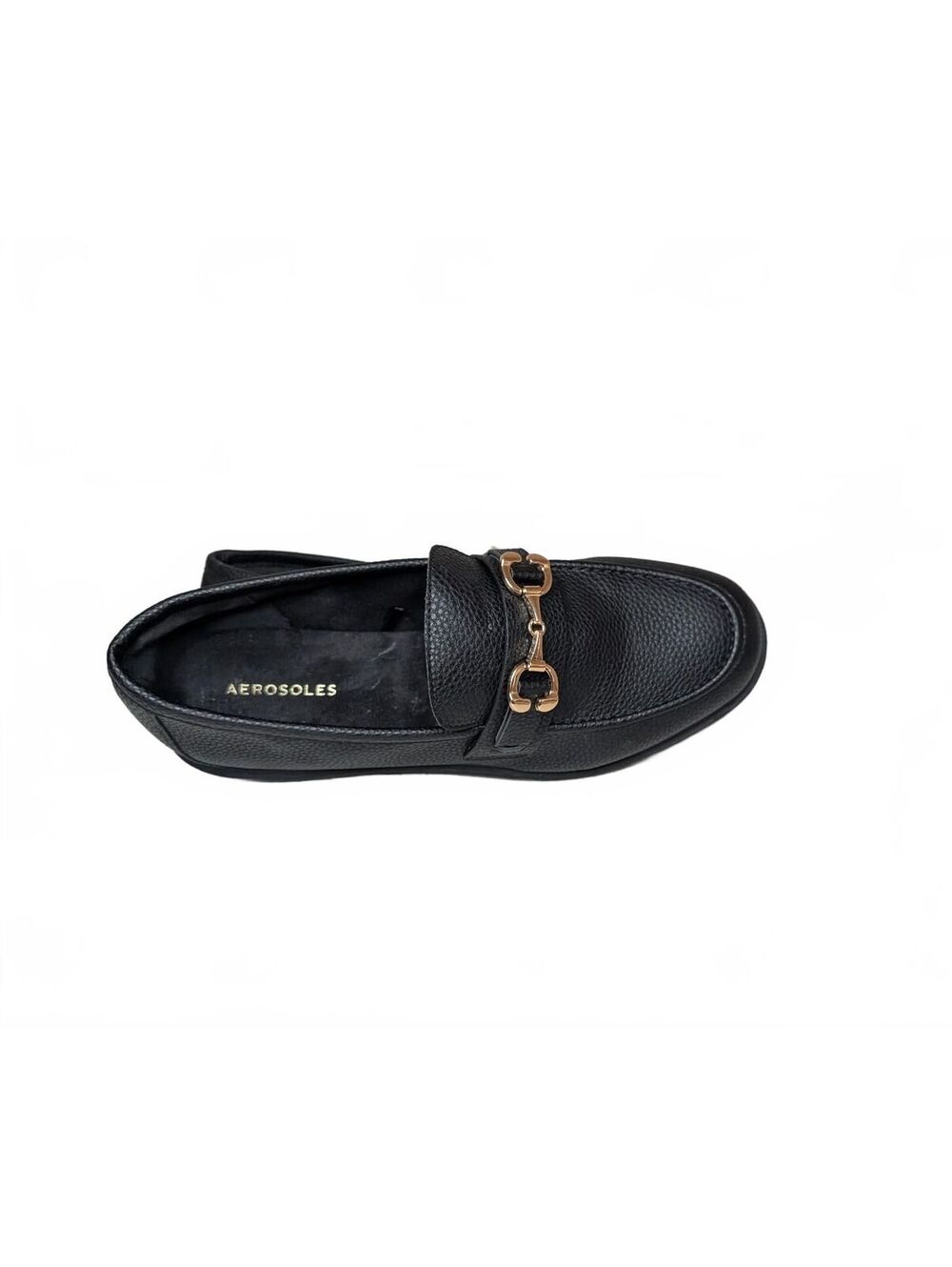 Aerosoles Women's Beckett Loafer Black Pebble Finish Size 11W